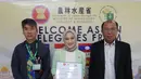 Berkat kecintaan terhadap dunia agrikultur, membuat Melody mendapatkan penghargaan di Workshop in Improving and Mainstreaming Gender in Agricultural Sector, Sebagai Ambassador Agriculture, tentu Melody begitu menekankan masalah gender di acara workshop tersebut, (Liputan6.com/IG/@melodylaksani92)