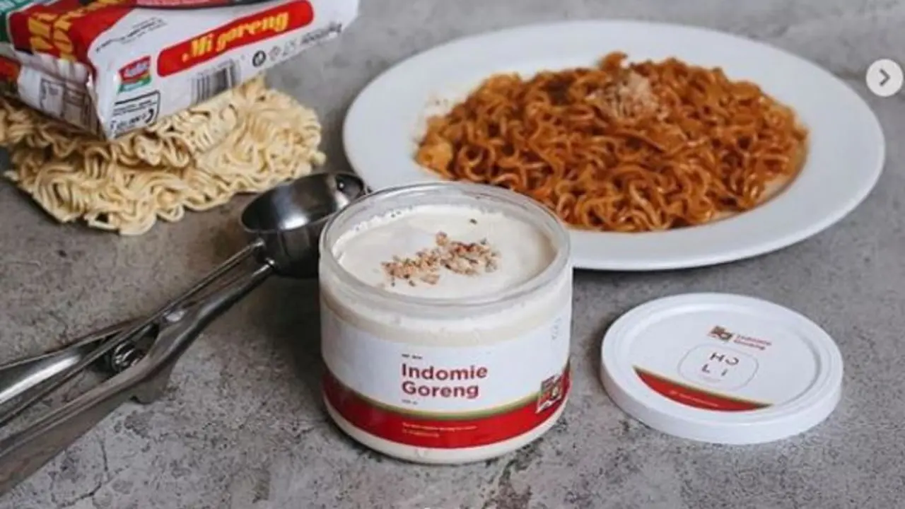 Kedai Ini Ciptakan Kreasi Unik  Es Krim Rasa Indomie Goreng