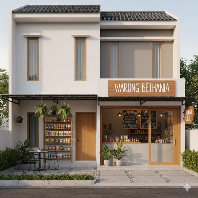 Gambar Rumah Minimalis Ada Warungnya