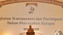 Ketua KPK Abraham Samad memberikan sambutan di Konferensi Nasional Pemberantasan Korupsi 2014, Jakarta, Selasa (2/12/2014). (Liputan6.com/Miftahul Hayat)
