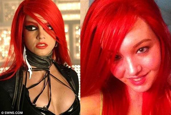 Kara meniru rambut merah Britney (c) citynews-today