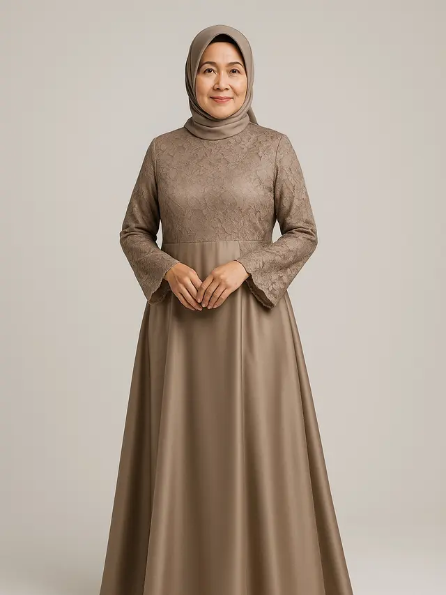 7 Rekomendasi Model Gamis Terbaru 2025 untuk Ibu Usia 50-an, Nyaman Dipakai dan Tampil Percaya Diri