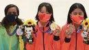 Momiji Nishiya mengungguli atlet Brasil Rayssa Leal yang juga masih muda, 13 tahun 203 hari, yang meraih medali perak. Dan atlet Jepang lainnya Funa Nakayama yang berusia 16 tahun merebut medali perunggu. Dok. Tokyo2020