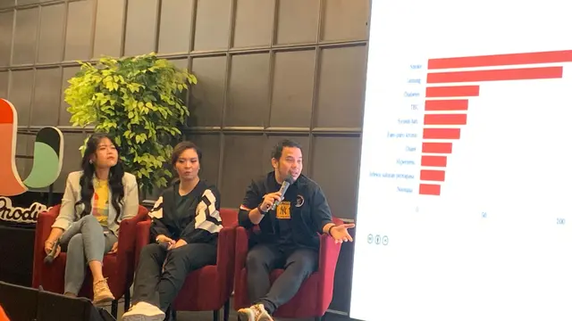 Dokter Dhika jelaskan tiga jenis latihan fisik dalam acara Peluncuran U-Buddy, Fitur Integrasi Wearable Device pada U by Prodia, Rabu (7/10/2026).