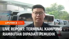 Dan bagaimana pula pantauan arus pemudik di Terminal Kampung Rambutan, Jakarta Timur, di awal pekan pagi ini. Ada rekan Glen Joshua.