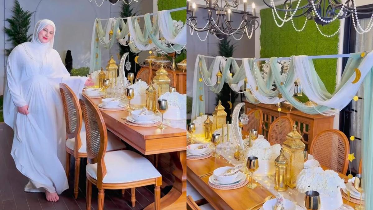 Intip Potret Ruang Makan di Rumah Tasyi Athasyia Selama Ramadan, Inspirasi Desain ala Timur Tengah