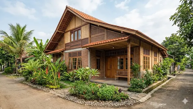 Desain Rumah Hook di Desa Memaksimalkan Sirkulasi Udara Alami