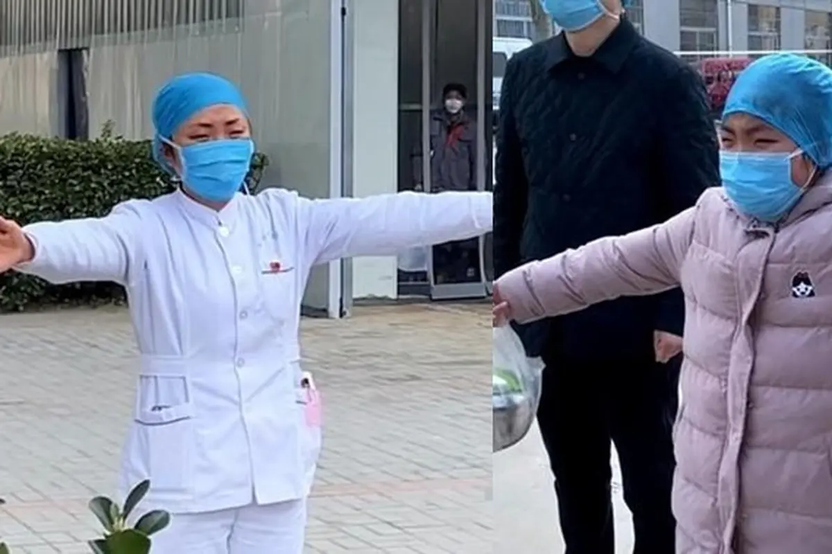 Penuh Haru, Perawat Ini Hanya Peluk Anaknya dari Jauh Karena Virus Corona