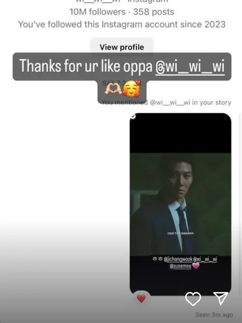 Ayu Ting Ting Pamer Momen Aktor The Worst of Evil Wi Ha Joon Terciduk Dua  Kali Like Instagram Story-nya - ShowBiz Liputan6.com