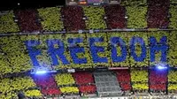 PREDIKSI - Barcelona diprediksi menerita kerugian sebesar 8,18 trilun jika Catalunya merdeka. (AP)