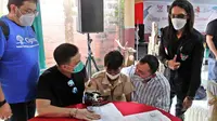 PT Asuransi Jiwa Cigna Indonesia ikut ambil bagian membangkitkan semangat kaum disabilitas kembali produktif melalui program pemberian tangan palsu fungsional.
