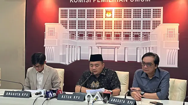 Komisi Pemilihan Umum (KPU) kembali menggelar konferensi pers di Media Center KPU RI, Jakarta Pusat, Jumat (23/8/2024).