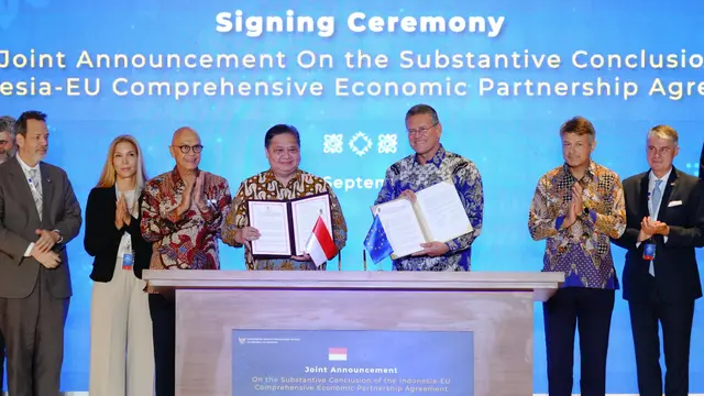 Penandatanganan dan pengumuman bersama Kesepakatan Substantif IEU-CEPA