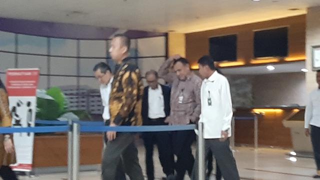 Ketua KPK Firli Bahuru menyambangi kantor BPK Pusat. (Liputan6.com/Ady Anugrahadi)