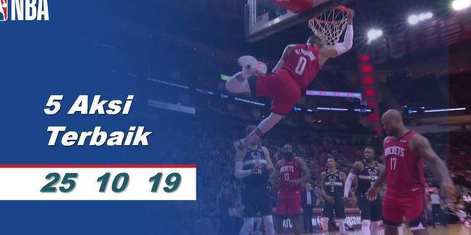 VIDEO: 5 Aksi Terbaik 25 Oktober di NBA 2019-2020