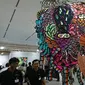 Karya Eko Nugroho mencuri perhatian pengunjung pameran Art Jakarta. (Liputan6.com/Dinny Mutiah)