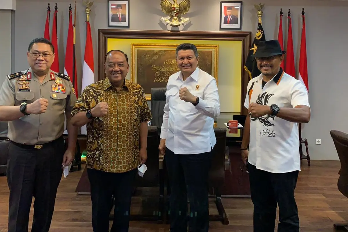 Ketum KONI Marciano Norman bertemu petinggi Polri