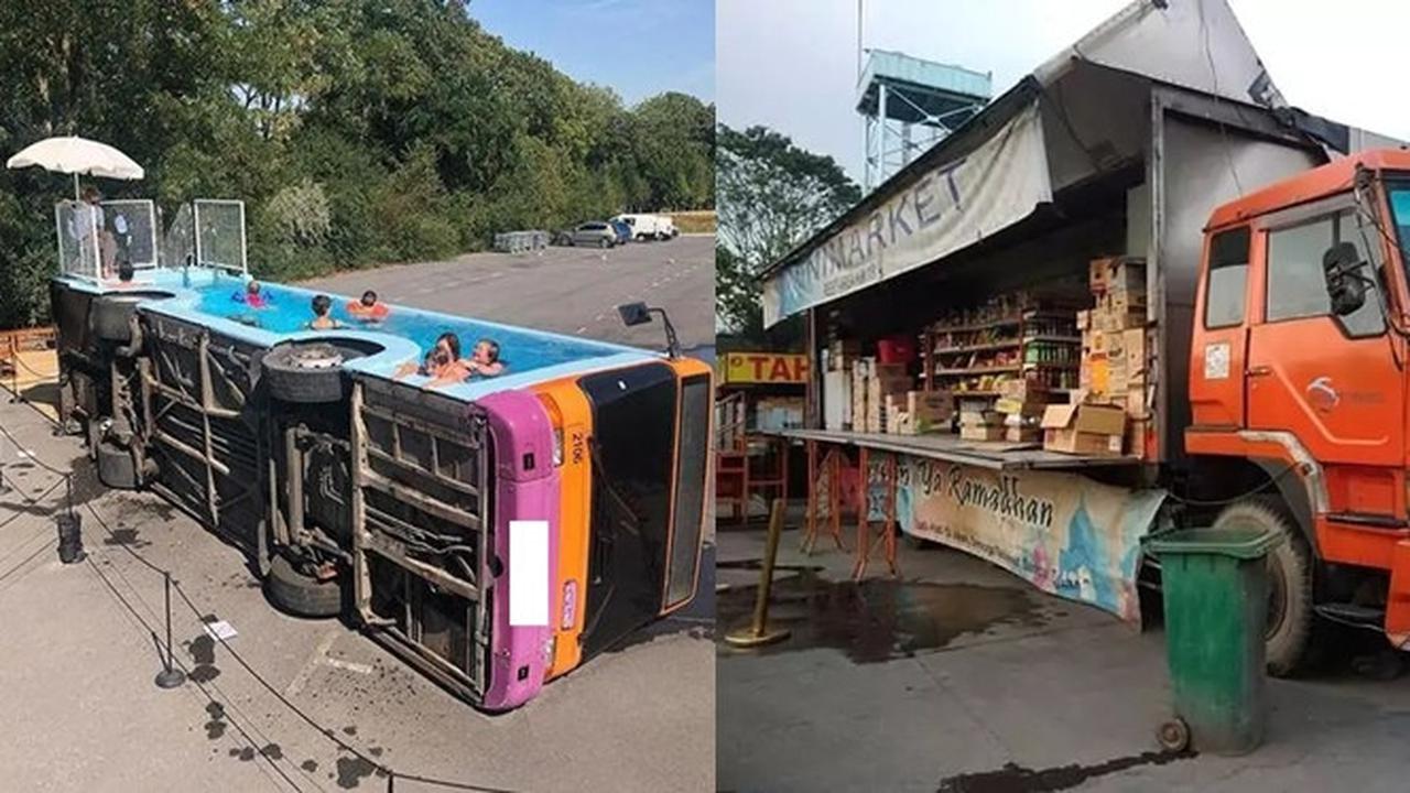 6 Potret Alih Fungsi Truk Ini Absurd Banget, Bikin Geleng Kepala