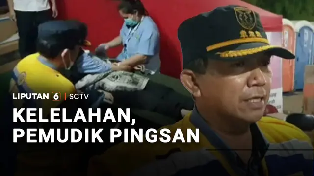 Pemudik Pingsan Akibat Kelelahan