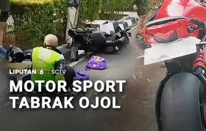 Motor Sport Tabrak Ojol
