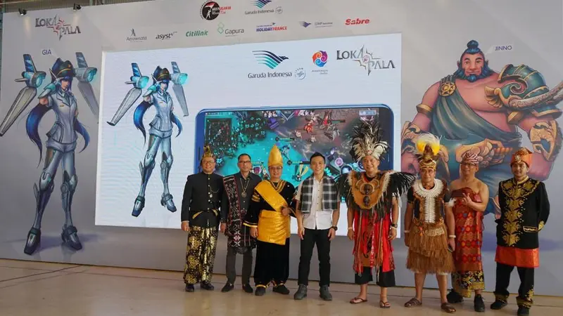 Garuda Indonesia perkenalkan karakter game online yang pertama dari Indonesia yang berjudul LOKAPALA: Saga of The Six Realms.