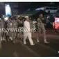 Viral pawai obor sambut Ramadhan 2023 di Jalan KS Tubun, Petamburan, Tanah Abang, Jakarta Pusat diadang aparat kepolisian. (Foto: tangkapan layar akun Instagram @bangranistones)