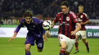 3. Fernando Torres - Nama besar tidak cukup membuatnya bersinar di AC Milan, hanya mencetak satu gol selama membela Rossoneri. (Photo by OLIVIER MORIN / AFP)
