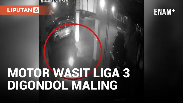 Ikut Rapat Pertandingan, Motor Wasit Liga 3 Digondol Maling