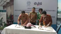 PP Properti raih kredit Rp 325 miliar dari BTN untuk proyek Grand Sungkono Lagoon di Surabaya.