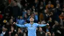 Tandukan John Stones pada menit ke-64 mempertebal keunggulan Manchester City atas Sparta Praha. (Paul ELLIS/AFP)