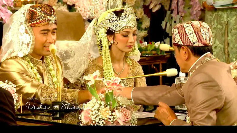 Vidi Aldiano dan Sheila Dara menggelar acara pernikahan pada Sabtu (15/1/2022). (YouTube Vidi Aldiano)