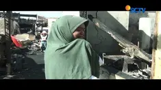 Dengan berurai air mata, Salamah korban kebakaran di Taman Kota Kembangan, menceritakan rumahnya yang tersisa tinggal puing-puing akibat kebakaran beberapa waktu lalu.