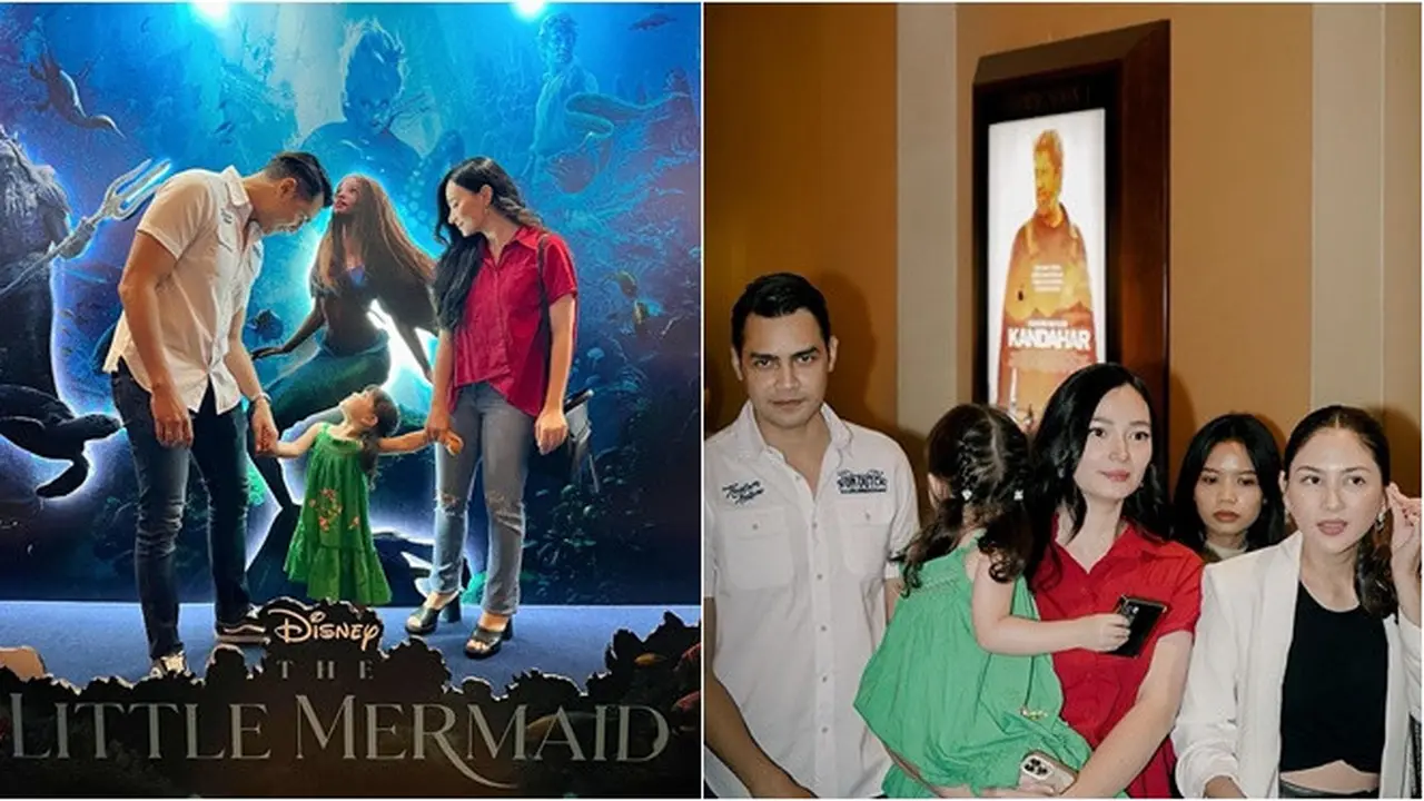 6 Potret Asmirandah Ajak Anak Nonton The Little Mermaid, Bertemu Jessica Mila