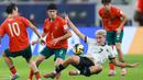 Timnas Portugal U-17 sukses mematahkan rekor impresif Austria yang sebelumnya tak terkalahkan. (AFP/Karim Jaafar)