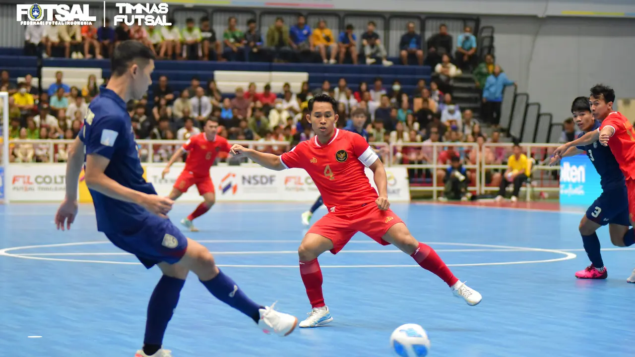 Foto: Momen Timnas Futsal Indonesia Acak-acak Tuan Rumah Thailand di Piala AFF Futsal 2024