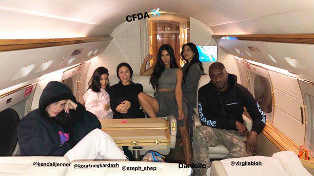 Kim Kardashian dan rombongan menuju New York untuk CFDA./copyright Instagram.com/kimkardashian