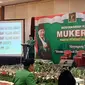 Ketua Umum Partai Persatuan Pembangunan (PPP) hasil mukhtamar Jakarta, Humphrey Djemat, Sabtu (30/11/2019). (Liputan6.com/ Putu Merta Surya Putra)