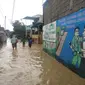 Banjir melanda kawasan penduduk di Kampung Lalang, Kota Medan