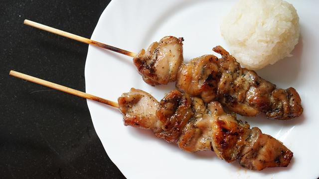 sate ayam lada hitam