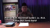 Ketua MUI Provinsi Jawa Barat Rahmat Syafei.