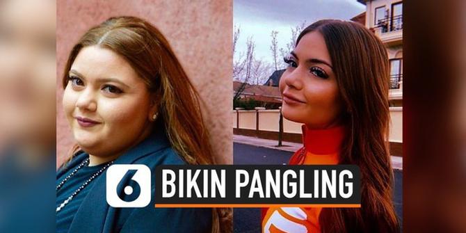 VIDEO: Berat Badan Turun 57 Kilogram, Penampilan Wanita Ini Bikin Pangling
