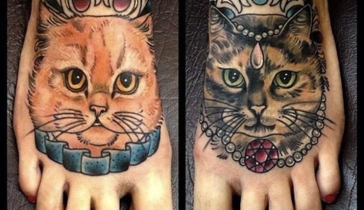 Bagaimana Jadinya Kalo Kucing  Dijadikan Tato  Fashion 