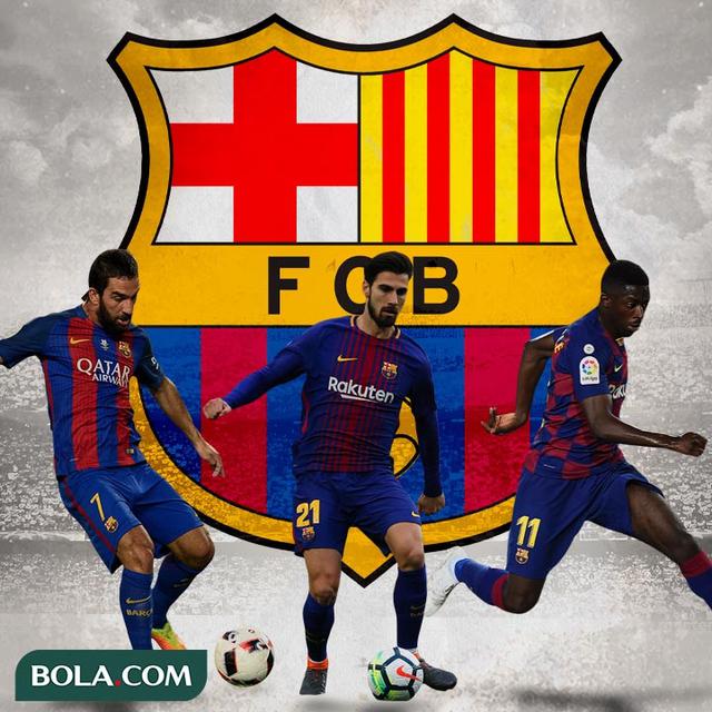 Barcelona - Ardan Turan, Andre Gomes, Ousmane Dembele