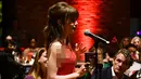 <p>Lily Collins berbicara pada acara TIME100 Next Gala di Second Floor, New York City, Amerika Serikat, 25 Oktober 2022. Tampil pada acara bertabur bintang tersebut, Lily Collins tampak berkelas. (Craig Barritt/Getty Images for TIME/AFP)</p>