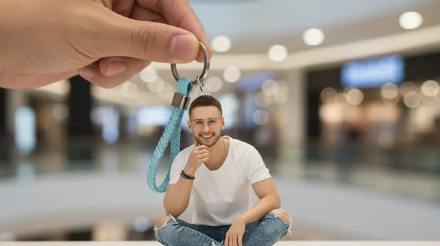 Miniatur Gantungan Kunci Gemini AI (created by AI)