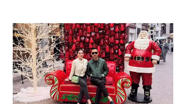 Padu Padan Jaket Pastel Angel Karamoy Saat Liburan di Amerika Serikat