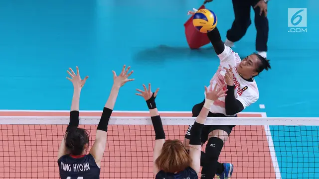 Perempat Final Voli Putri Asian Games 2018, Indonesia Dibungkam Korea