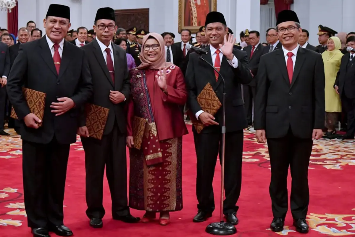 Presiden Jokowi Resmi Lantik Pimpinan KPK Periode 2019-2023