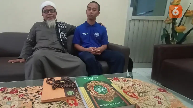 WBP Rutan Kelas IIB Serang Yang Sudah Khatam Al-qur'an Enam Kali Selama Ramadhan 2022. (Jumat, 22/04/2022). (Liputan6.com/Yandhi Deslatama).