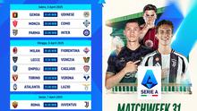 Temukan jadwal streaming Serie A 2024/25 pada matchweek ke 31 di Vidio akhir pekan ini. Jangan lupa saksikan pertandingan dari Serie A pada matchweek ke 31 di akhir pekan ini hanya di layanan OTT Vidio. (sum. doc. vidio.com)